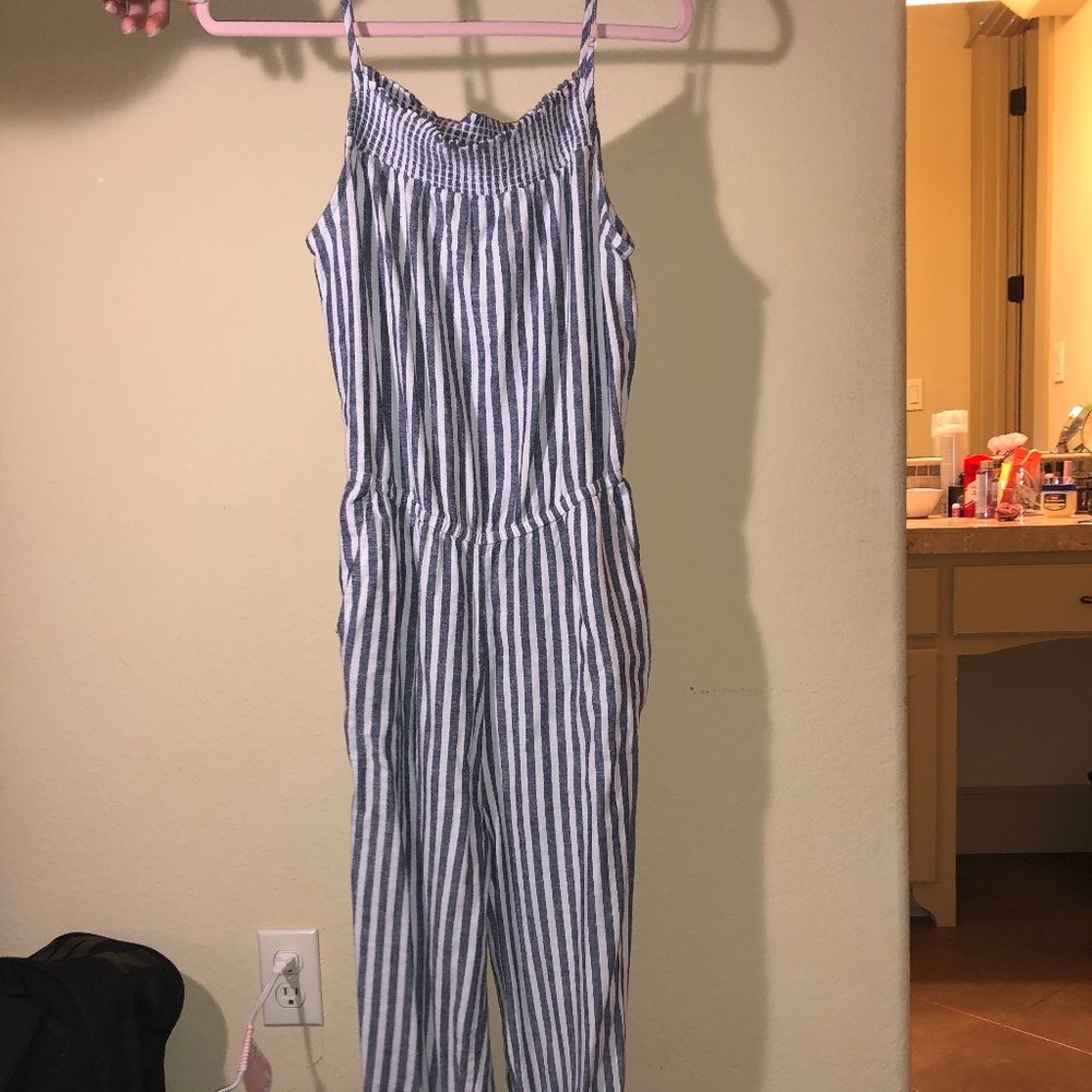 Pinstripe jumpsuit